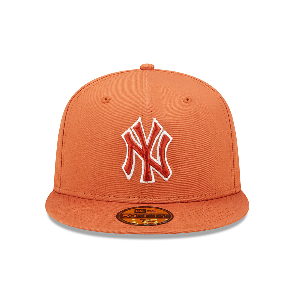 Casquette 59FIFTY MLB Team Outline New York Yankees orange NEW ERA