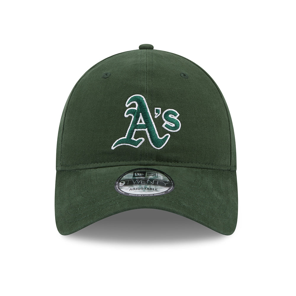 Casquette 9TWENTY MLB Team Script Oakland Athletics vert foncé NEW ERA