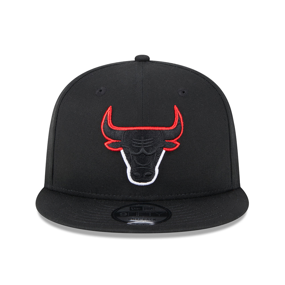 Casquette Snapback 9FIFTY NBA Split Logo Chicago Bulls noir NEW ERA