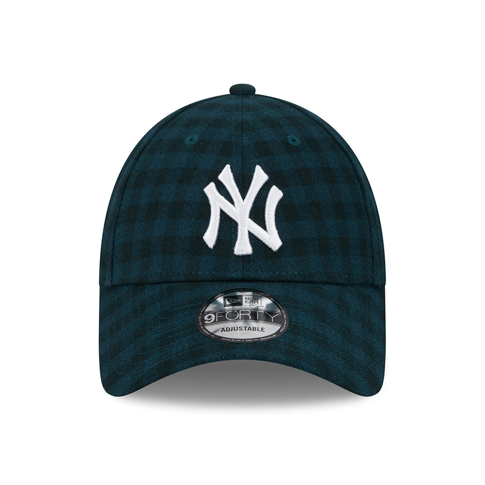 Casquette 9FORTY MLB Flannel New York Yankees vert foncé-blanc NEW ERA