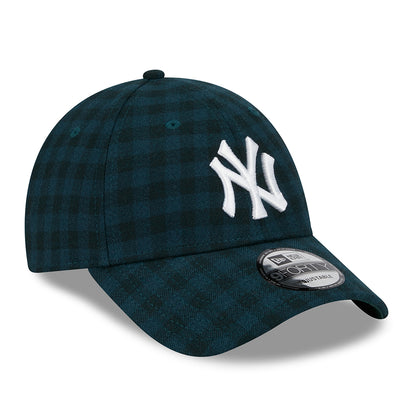 Casquette 9FORTY MLB Flannel New York Yankees vert foncé-blanc NEW ERA