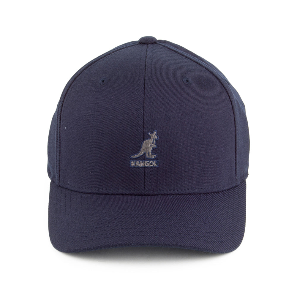 Casquette Flexfit en Laine bleu foncé KANGOL