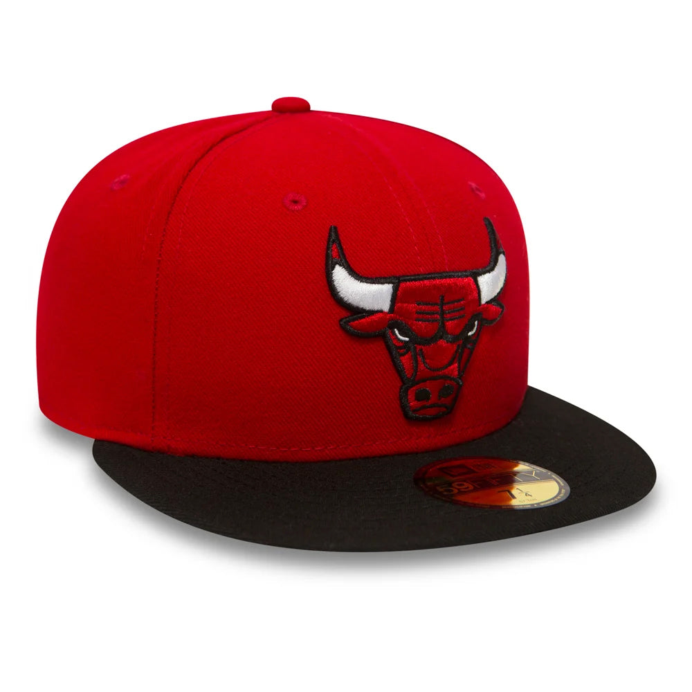 Casquette 59FIFTY NBA Essential Chicago Bulls rouge-noir NEW ERA