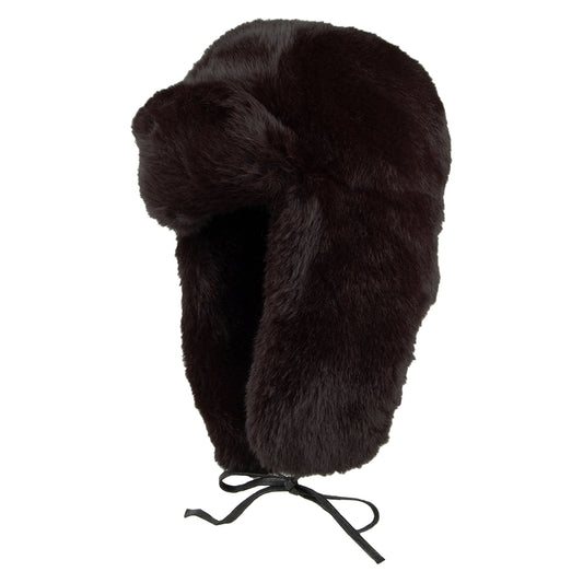 Chapka en Fausse Fourrure noir KANGOL