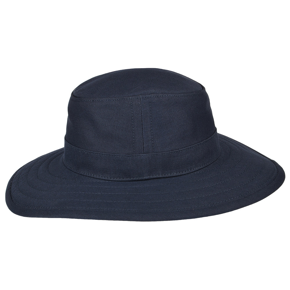 Chapeau Été en Toile de Coton Pliable bleu marine JAXON & JAMES