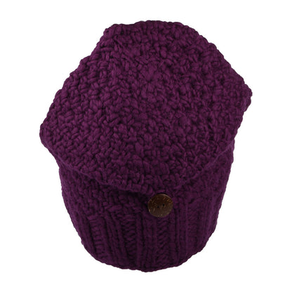 Bonnet Boutonné violet KUSAN