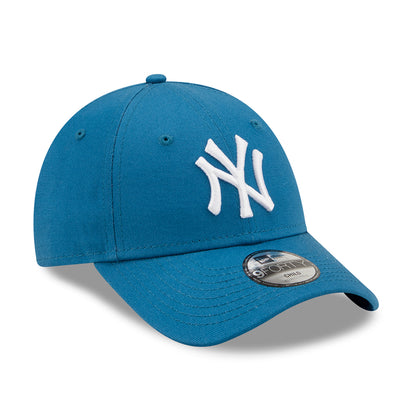 Casquette Enfant 9FORTY MLB League Essential New York Yankees bleu sarcelle-blanc NEW ERA