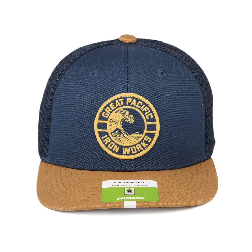 Casquette Trucker Enfant en Coton Bio GPIW Crest pierre-camel PATAGONIA