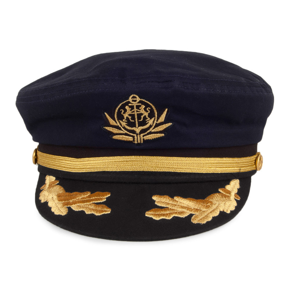 Casquette de Capitaine bleu marine VILLAGE HATS - VENTE EN GROS