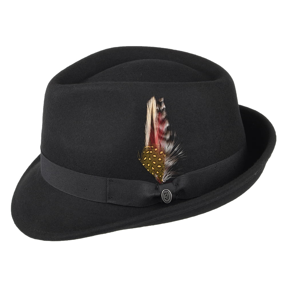 Chapeau Trilby Detroit noir JAXON & JAMES - VENTE EN GROS