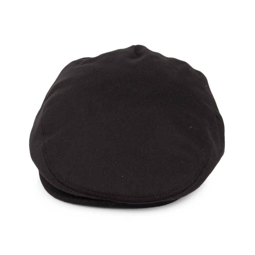 Casquette Plate en Pure Laine Harlem noir JAXON & JAMES - VENTE EN GROS