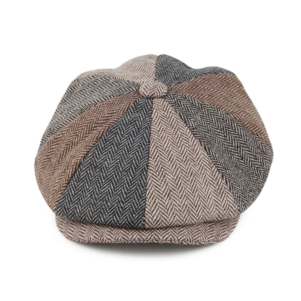 Casquette Gavroche à Chevrons Patch multicolore JAXON & JAMES - VENTE EN GROS